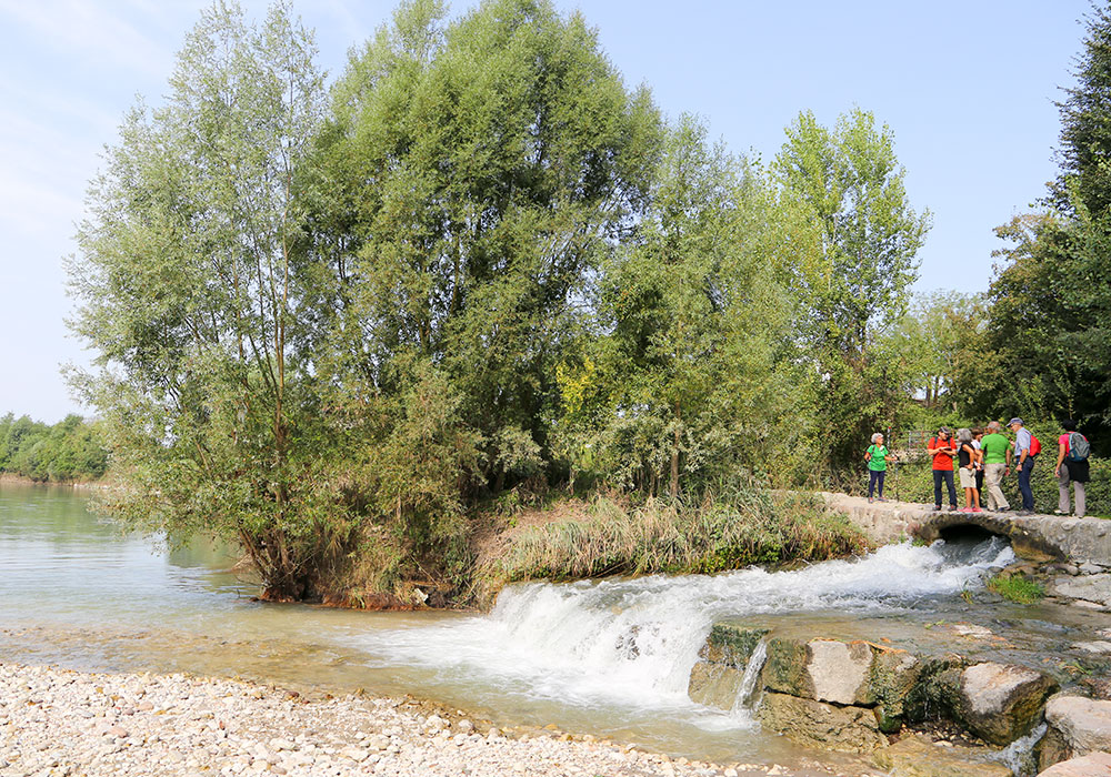Itinerario della prima tappa del Sentiero di Maria. Pellegrini lungàdige sull'antica Strada Alzaia