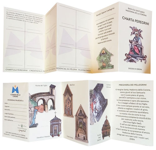 La Charta Peregrini va consegnata al Santuario per ricevere La Corona che attesta il pellegrinaggio avvenuto